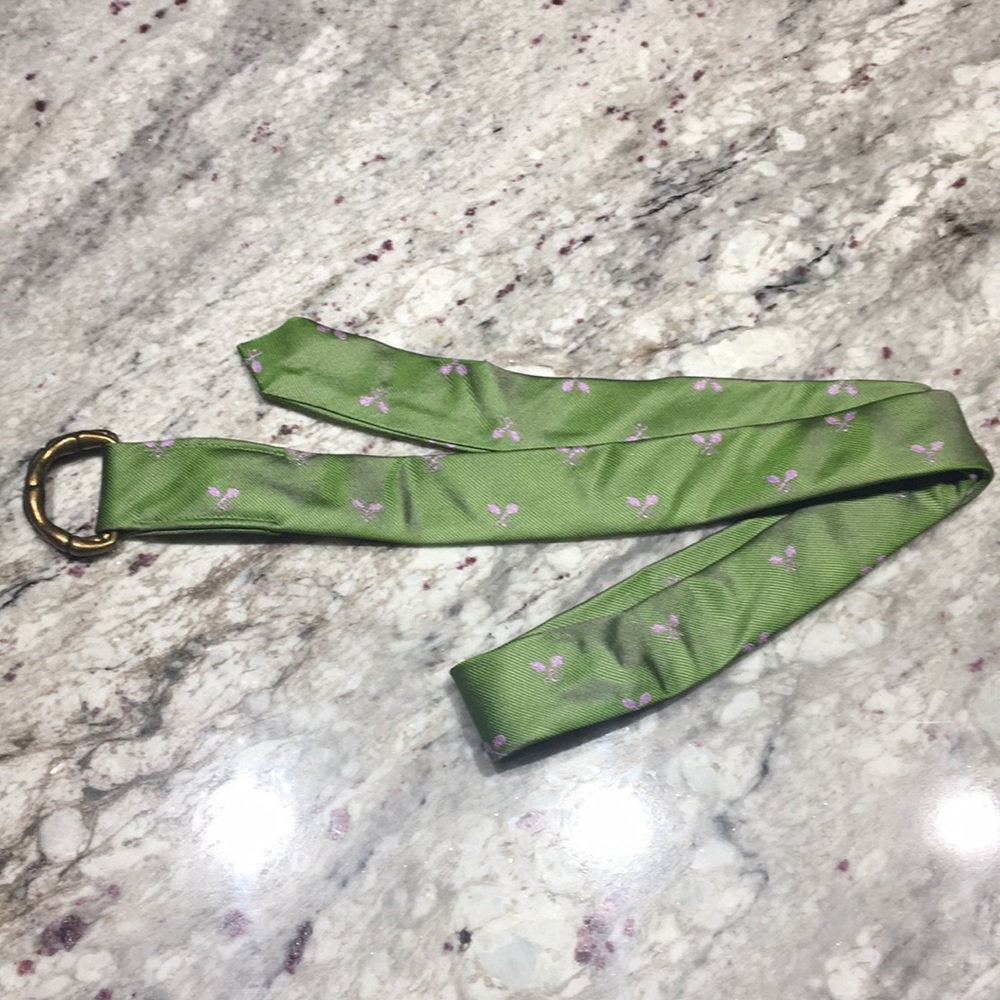 J. Crew Tennis Racket Silk Belt
